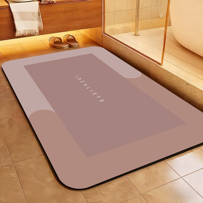 [Ultra-Absorbent | Quick-Dry] IMVE Diatomite Bath Mat - Ultra-Absorbent Quick-Dry Soft | Non-Slip Hypoallergenic Compact Portable for Shower Bathtub Door