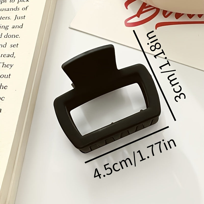 [4pcs Elegant Hair Clip] 1/4pcs Elegant Matte Square Hair Clip Set | Versatile Stylish Shark Clip for Women & Ponytail & Updo | Perfect for everyday styling and makeup