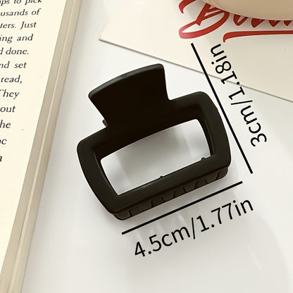 [4pcs Elegant Hair Clip] 1/4pcs Elegant Matte Square Hair Clip Set | Versatile Stylish Shark Clip for Women & Ponytail & Updo | Perfect for everyday styling and makeup