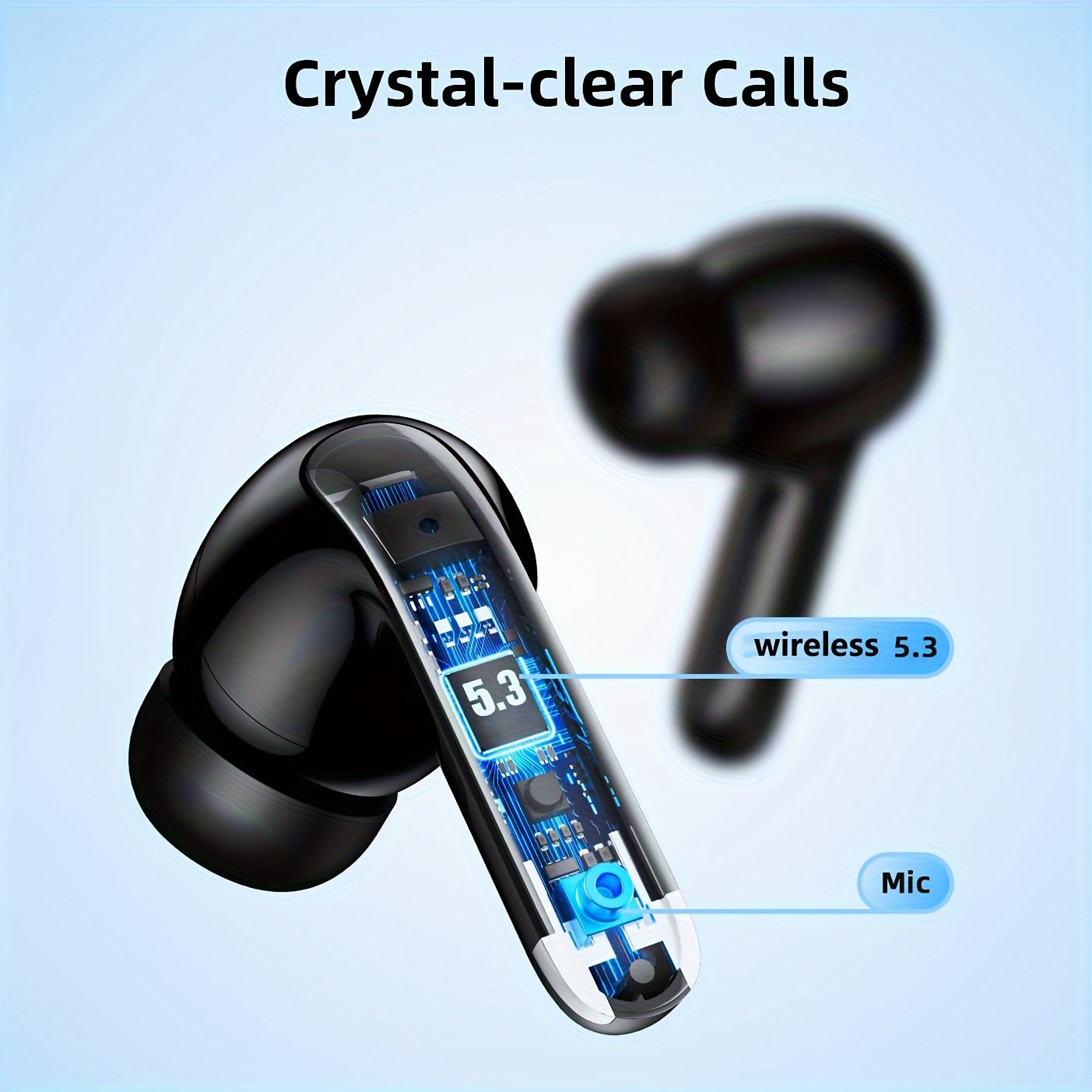 Wireless Earbuds with Wireless 5.4, Featuring 13MM Speakers, Extended Playback Time, And a Type-C Fast Charging Case. These Stereo In-Ear Headphones Are Compatible with Both for iphone And Android Devices, Suitable for Gaming, Business