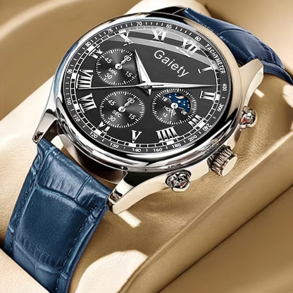 GAIETY Men's Premium Stylish Belt Luxury Quartz Watch, for Business Students and Sports