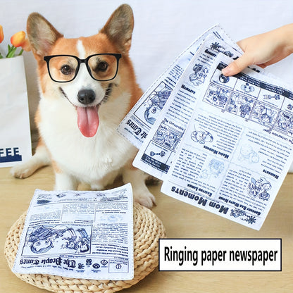 Dog Sound Toys That Crinkly Paper, Interactive Noise-Making Cards for Pets, Durable And Engaging Toys for Corgis And Teddy Dogs, Entertainment, Without Battery