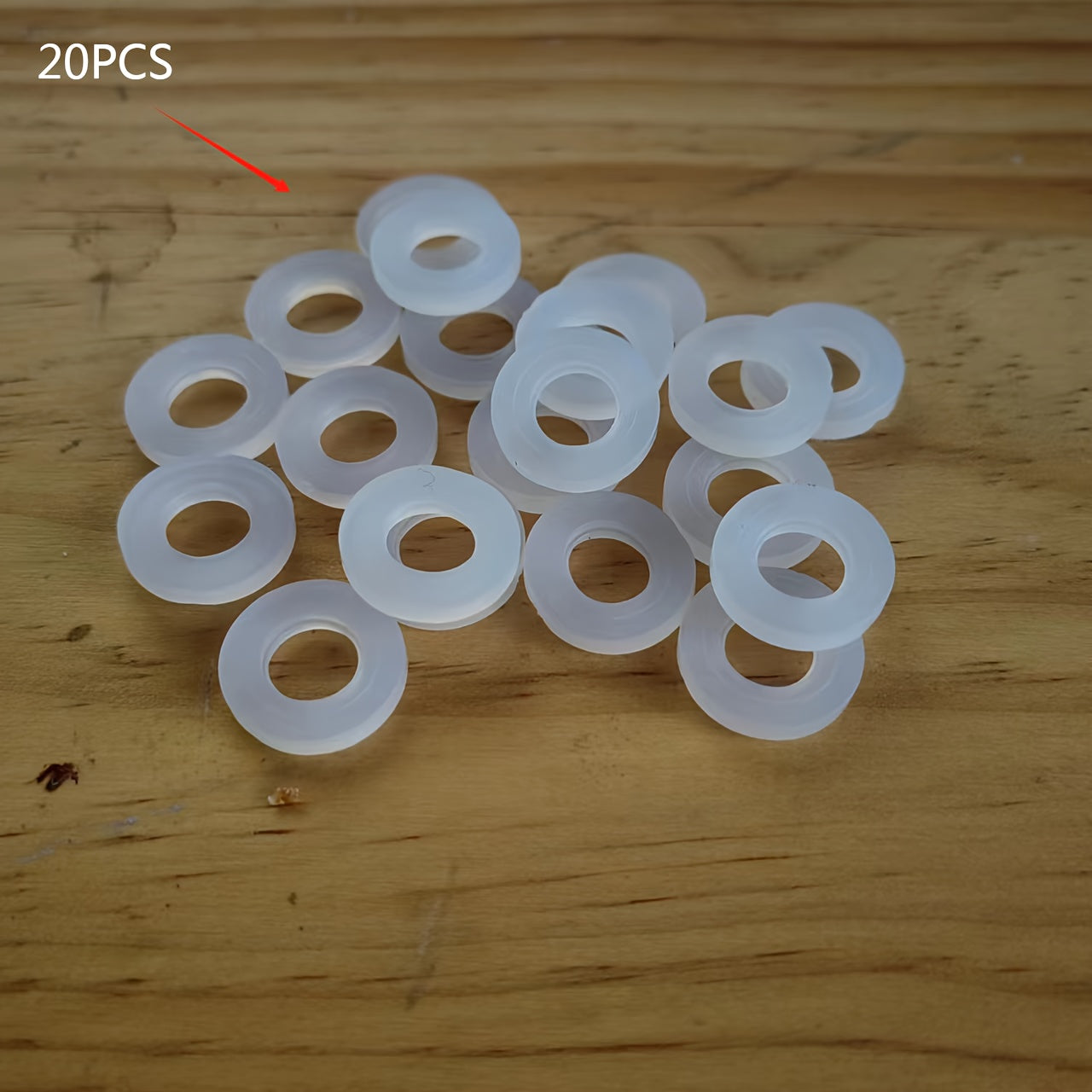 10/20/30/40/50pcs Household Pipe Fittings White Silicone Sealing Leakproof Gasket, for 1/2 "pipe Sealing Silicone Ring, Hot and Cold Silicone Ring, Drainage Connection High Quality Heat- Leakproof Silicone Gasket 3mm Thickness. Durable