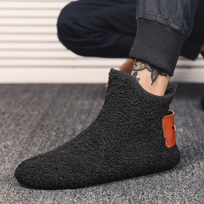 Men's Cozy Autumn/Winter Indoor Casual Slip-On Ankle Slippers with Anti-Slip Sole And Warm LiningSuitable for Men & Women