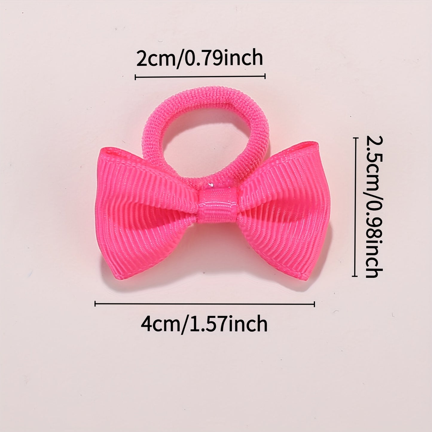 [Holiday Gifts] 10/20/30/40pcs Bow Hair Ties for Youngsters, Colorful Elastic Hair Bands for Ponytails and Braids, Suitable for Daily Use and Holiday Gifts