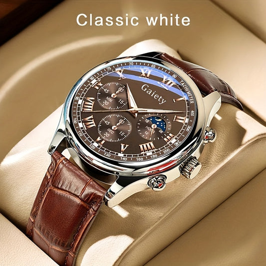 GAIETY Men's Premium Stylish Belt Luxury Quartz Watch, for Business Students and Sports