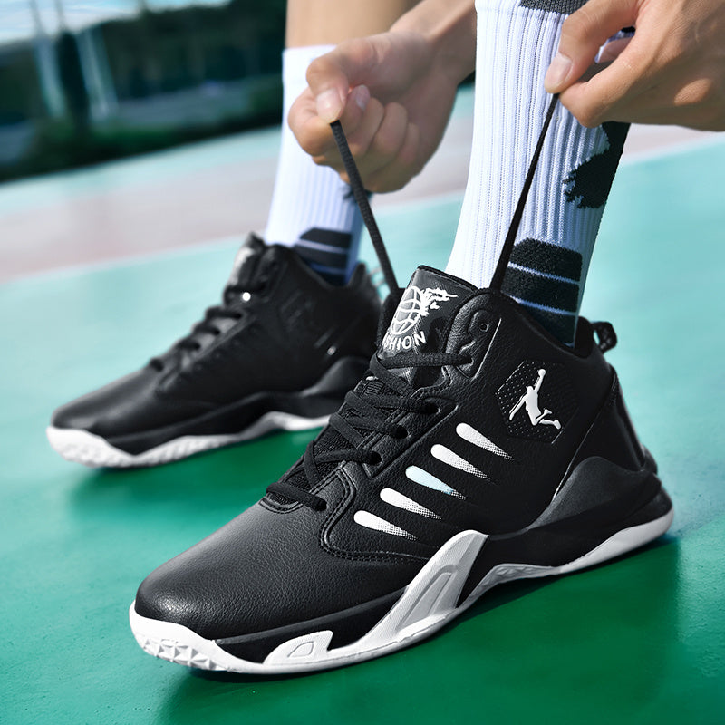 [Breathable | Comfortable] MINZHE YL | Breathable Comfortable Basketball Shoes | Non-Slip Durable Tennis, Road Running, Fitness Training Shoes | Mid-Top Design, All-Season, Unisex