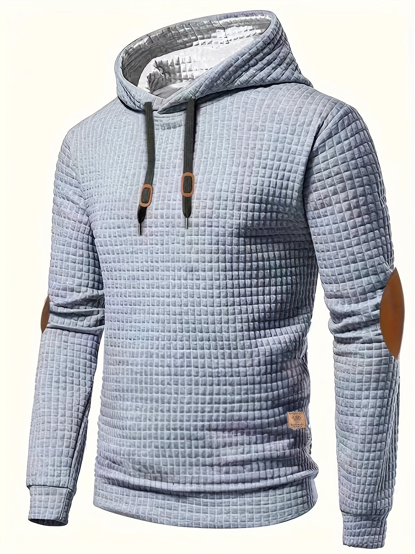 Pddzhaojun  Checkered Three-Dimensional Hooded Sweatshirt