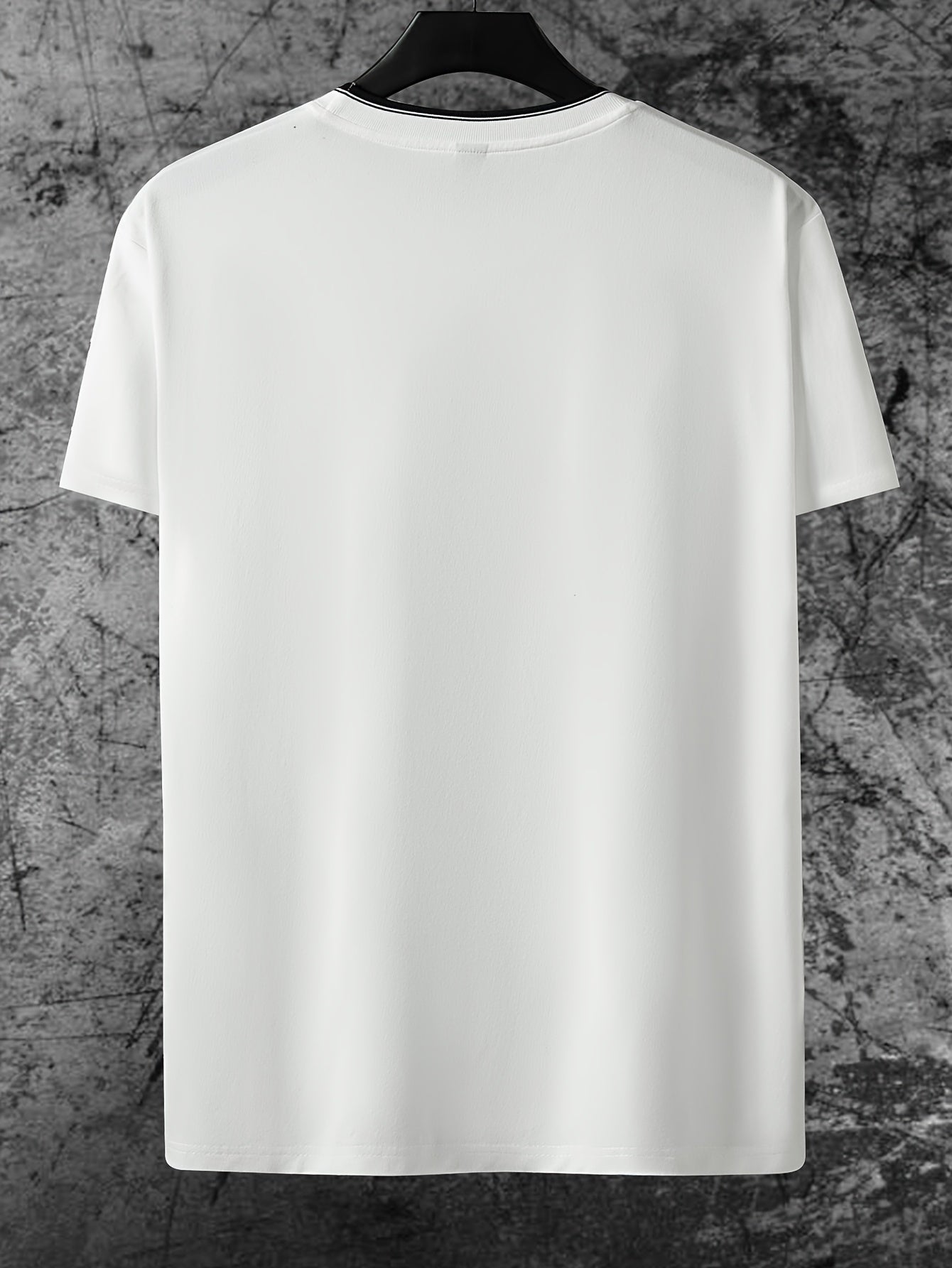 Men'S Minimalist Casual Stylish Trendy Comfortable Short-Sleeve T-Shirt with Chicago Letter Pattern Print for Summer, Breathable, Sweat-Absorbing, And Cool, Sweat-Resistant