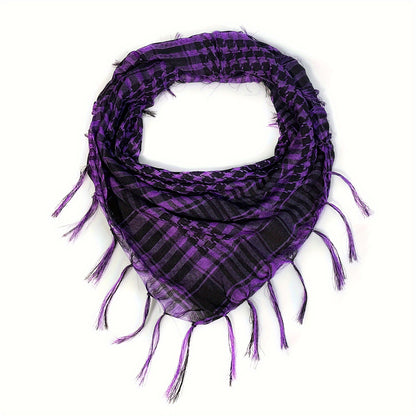 Men Women Scarf Plaid Tartan Lightweight