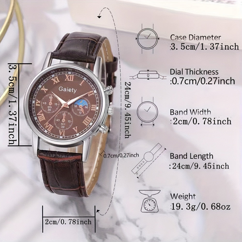 GAIETY Men's Premium Stylish Belt Luxury Quartz Watch, for Business Students and Sports