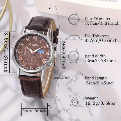 GAIETY Men's Premium Stylish Belt Luxury Quartz Watch, for Business Students and Sports