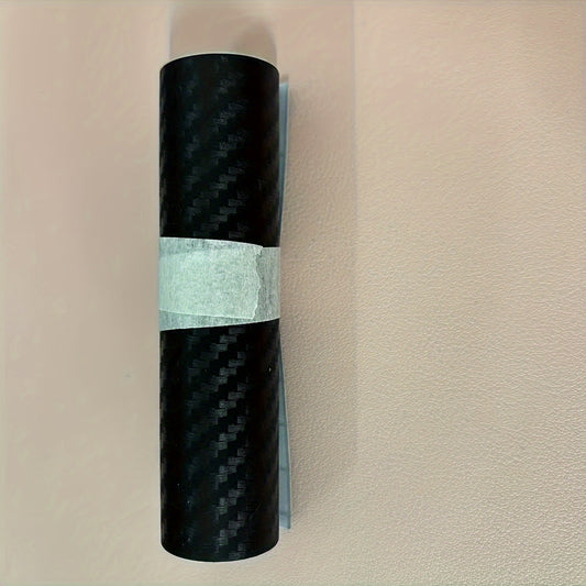 1 Roll of 3D Nano Carbon Fiber Door Anti-Collision Strip, Waterproof And Scratch-Resistant PVC Adhesive, Universal Fit Anti-Collision Film, Black Color, Vehicle Door Protection, Smooth Design, Durable Protection, Door Protection Strip