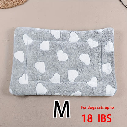 Dog Claw Love Printing Pattern Pet Nest Mat Four Seasons Universal Cat and Dog Floor Mat Comfortable and Pet Blanket 1pc