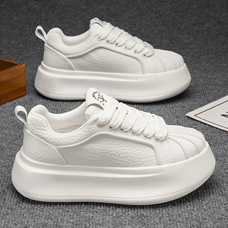 New Men'S Thick-Soled Height-Increasing Comfortable Lightweight Versatile Shoes, Trendy And Minimalist Casual Sports Footwear