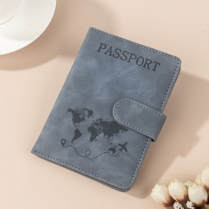 RFID Passport Holder, Card Holder, Wallet, ID Card Holder, Multi-Function Travel, Made of PU Synthetic Leather, Casual Vacation Pattern Print, with 1 Bill Compartment and 2 SIM Card Slots, Daily Use