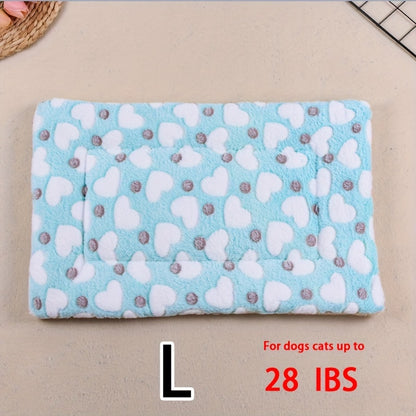 Dog Claw Love Printing Pattern Pet Nest Mat Four Seasons Universal Cat and Dog Floor Mat Comfortable and Pet Blanket 1pc