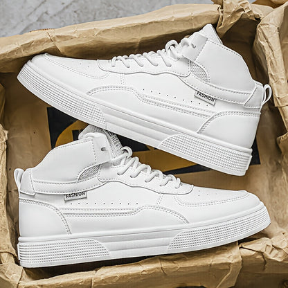 Men'S Mid-Top Fashion Sneakers | Comfortable Non-Slip Low-Top Skateboarding Shoes, Breathable Casual Lace-Up Walking Shoes with Soft Sole, High-Quality Faux, Suitable for All Seasons and Outdoor Activities, Ideal for Halloween, Christmas