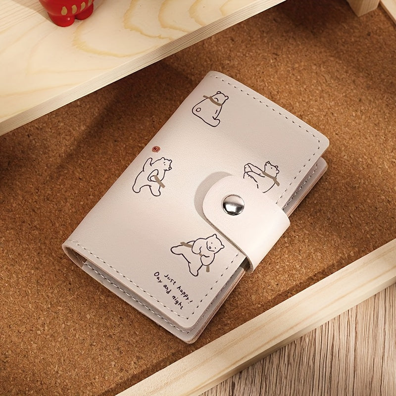 Compact Cardholder with Multiple Slots for Driving Licenses And Cute Personal Items, Also Serves As Coin Purse