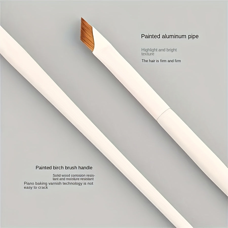 [Fragrance Free] Precision Angle Eyeliner and Eyebrow Brush Set | 1/2/3pcs | Nylon Brush | Fragrance Free | Suitable for All Skin Types | Ideal for Beginners