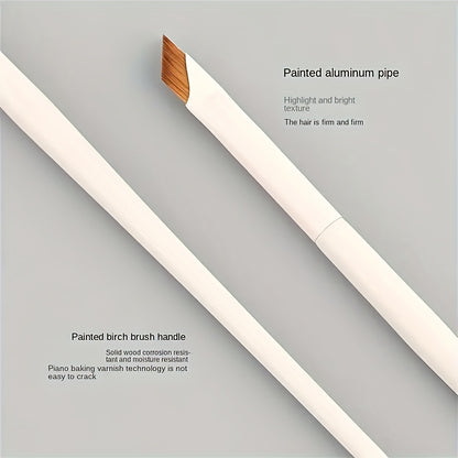 [Fragrance Free] Precision Angle Eyeliner and Eyebrow Brush Set | 1/2/3pcs | Nylon Brush | Fragrance Free | Suitable for All Skin Types | Ideal for Beginners