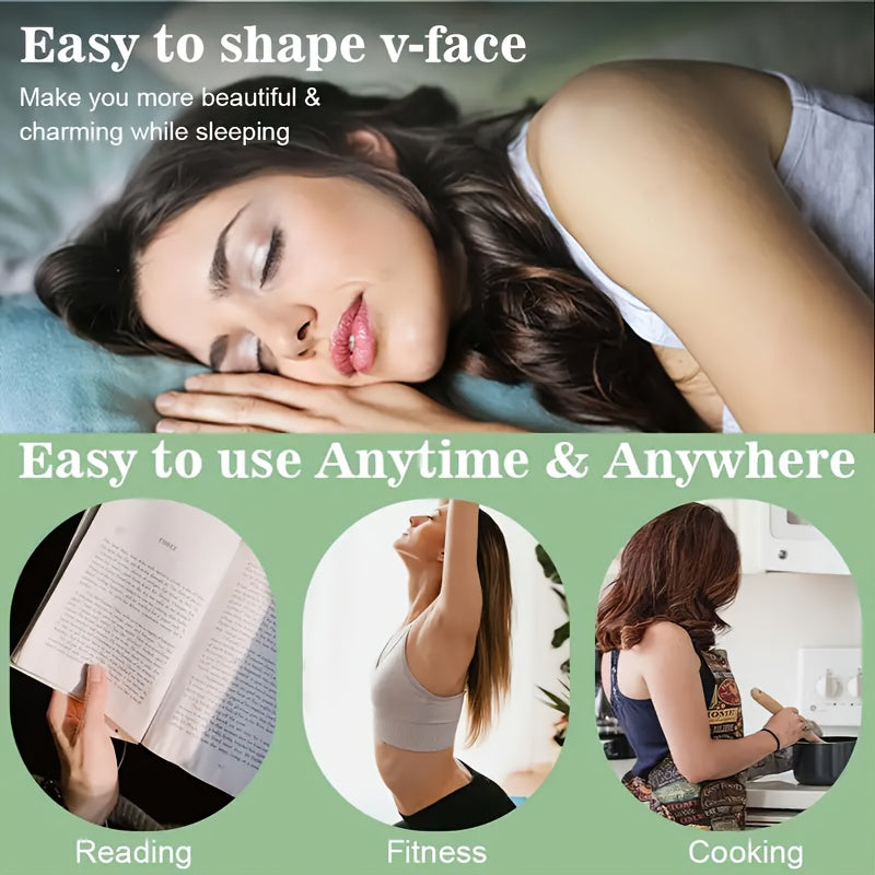 V-Face Lifting Mask, Adjustable for Reducing Double Chin, Face Tightening, Breathable, Skin-Friendly, Shaping Bandage, Reusable