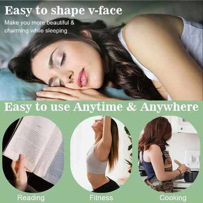 V-Face Lifting Mask, Adjustable for Reducing Double Chin, Face Tightening, Breathable, Skin-Friendly, Shaping Bandage, Reusable