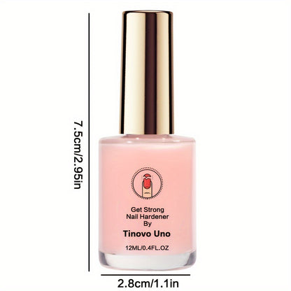 [Pink Nail Hardener] Natural Sheer Pink Nail Hardener 12ml | Decorative Nails for Enhanced Shine and Gloss