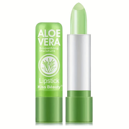 Aloe Vera Thermochromic Lipstick, Healthy and Moisturizing Color-Changing Lip Balm, Fade-Resistant
