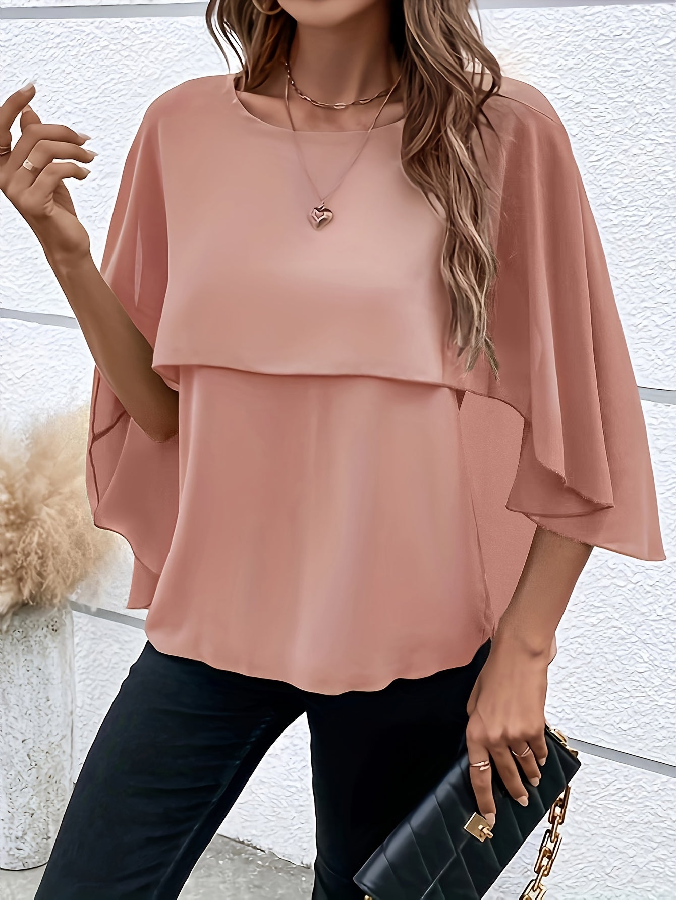 Solid Color Asymmetrical Top