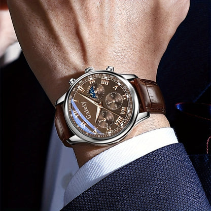 GAIETY Men's Premium Stylish Belt Luxury Quartz Watch, for Business Students and Sports
