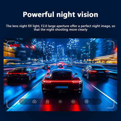 Dash Cam Front And Inside | Front Camera 1080P & Inside Camera 720P, 170° Wide Angle, Night Vision, Small Dash Camera for Cars, 24H Parking Monitor, Loop Recording, G-Sensor, Without SD Card, ZKCAMSPY