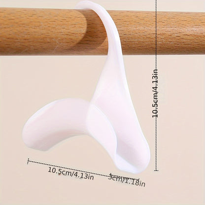 White Portable Bag Hangers, 10-Pack