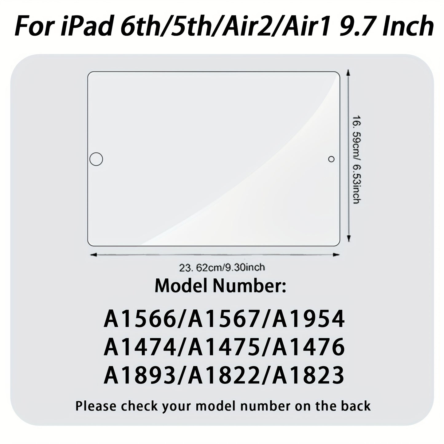 [2-Pack Ipad Protector] 2-Pack Ipad Tablet Screen Protector Tempered Glass for Ipad 11Th/10Th/9Th/8Th/7Th/6Th/5Th/Air 7/Air 6/Air5/Air 4/Air 3/Mini 7/Mini 6/Mini 5/Mini 4 (2018/2020/2019/2020/2022/2023/2024/2025) Pro/Air (7.9/8.3/9.7/10.2/10.5/10.9/11) In