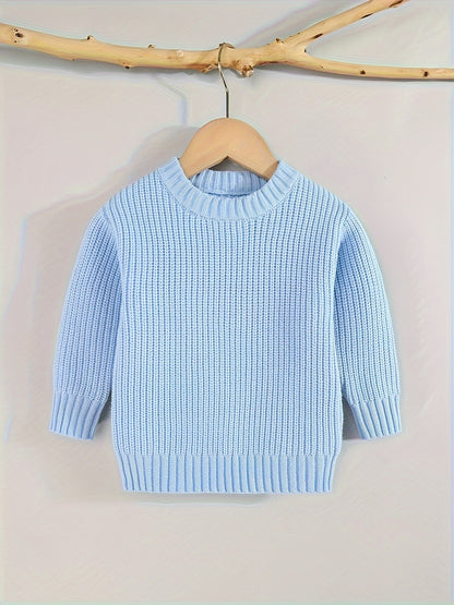 [Knit Sweater Pullover] Keep Your Baby Warm And Stylish This Winter with A Knit Sweater Pullover Top!
