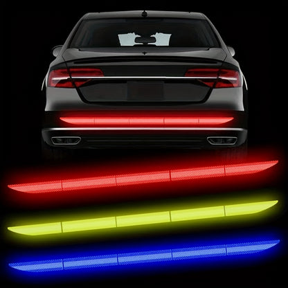 Car Bumper Reflective Stickers, Reflective Strips for Enhanced Night Driving Safety