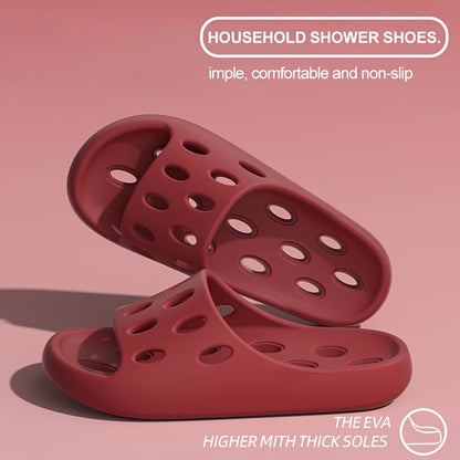 2024 New EVA Bathroom Leak-Proof Slippers for Indoor Use, Quick-Drying, Non-Slip, And Odor-Free Shower