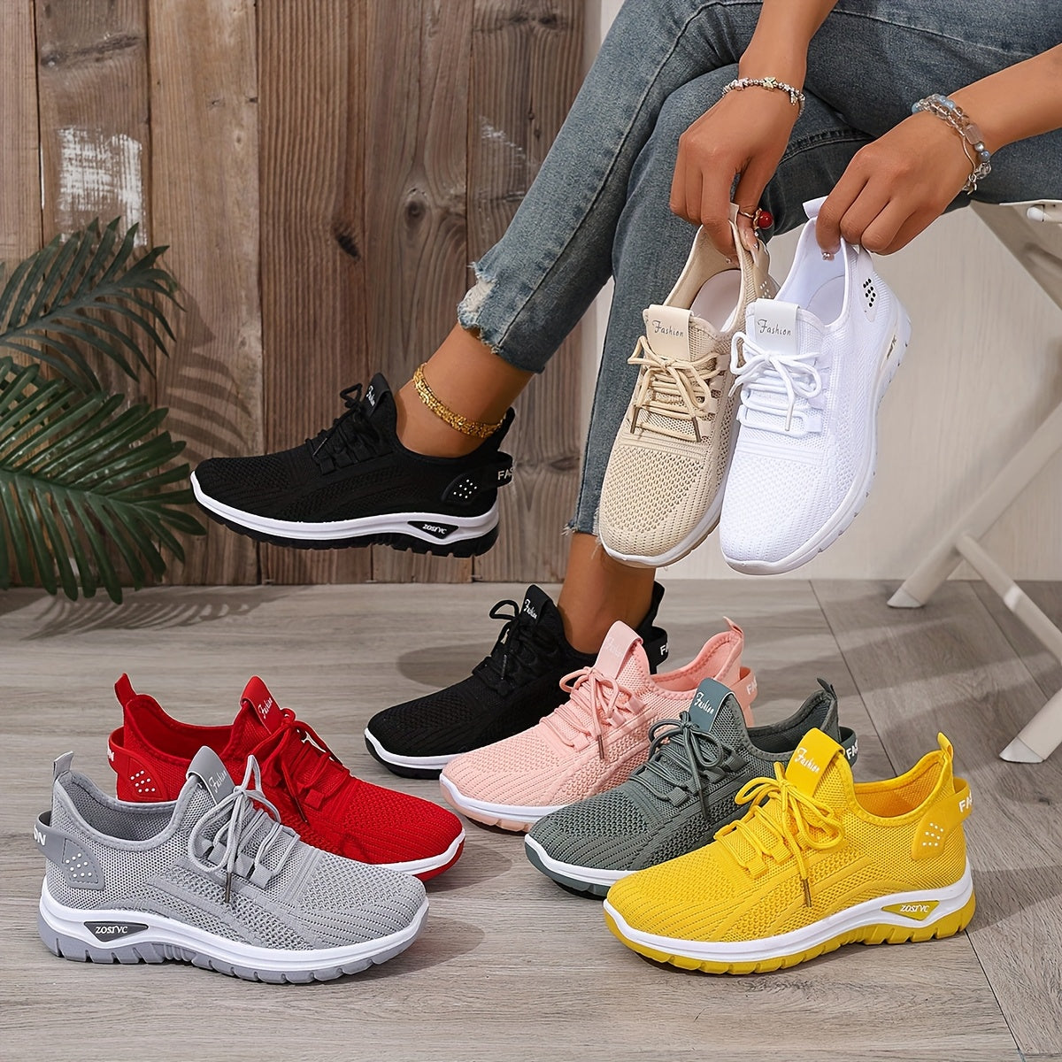 Plus-size Women's 2026 Spring/summer Mesh Casual Sneakers, Comfortable Lightweight Breathable Outdoor Running Shoes, Travel Vacation Camping Leisure Shoes, Women Shoes