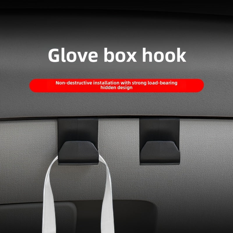 Car Small Car Hook Car Co-Pilot Glove Box Storage Artifact Hook Interior Decoration Supplies Universal