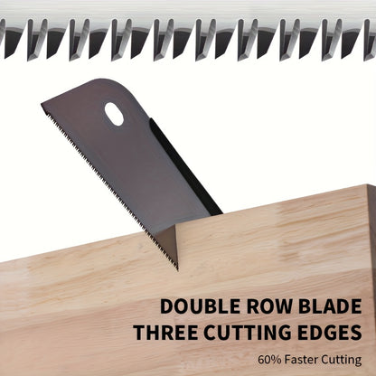 Japanese Pull Saw SK5 Flexible Blade Hand Saw 6-10/17TPI 9.3in Double-Edge Blade, 17 TPI 10in Single-Edge Blade Flush Cut Saw for Woodworking Tools