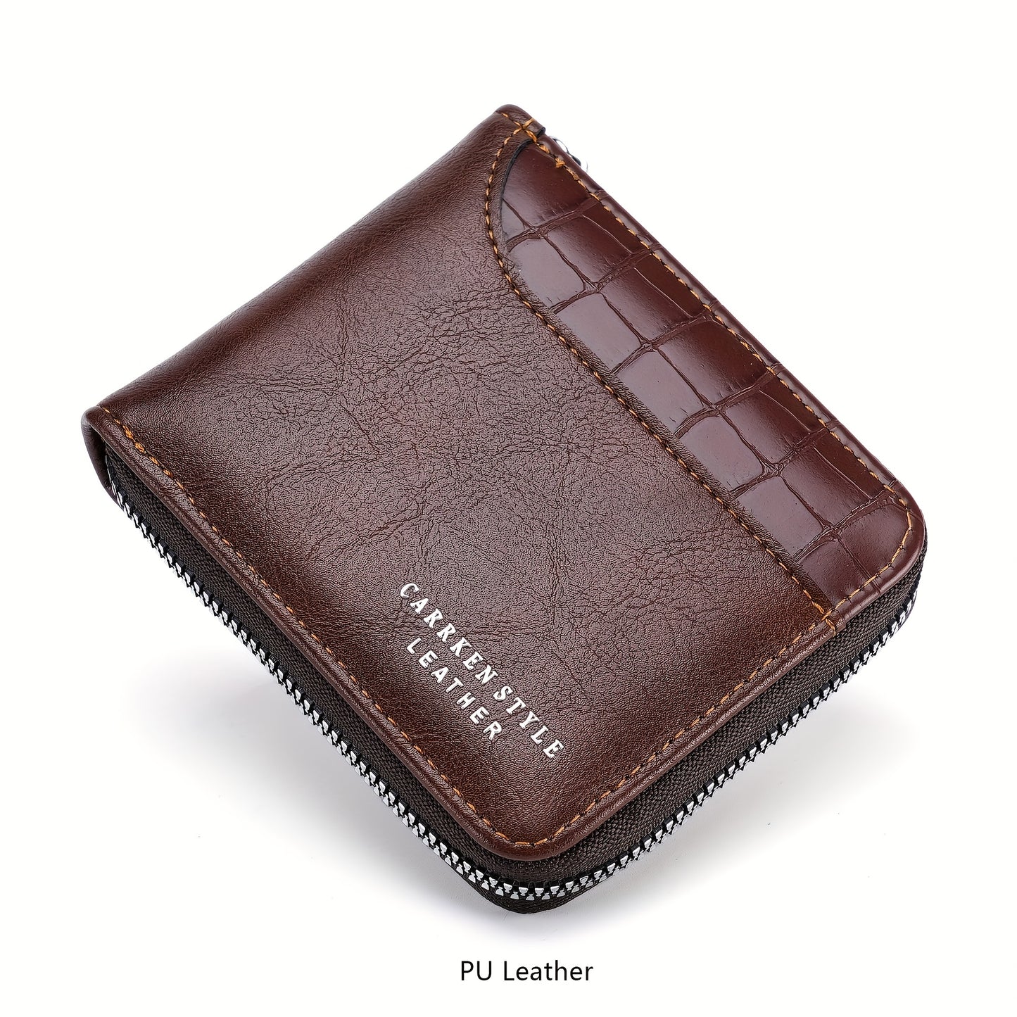 New Men's Wallet/Fashion Multi-functional/Spliced Zipper Coin Purse/Versatile Large Capacity Card Holder/for Young Students