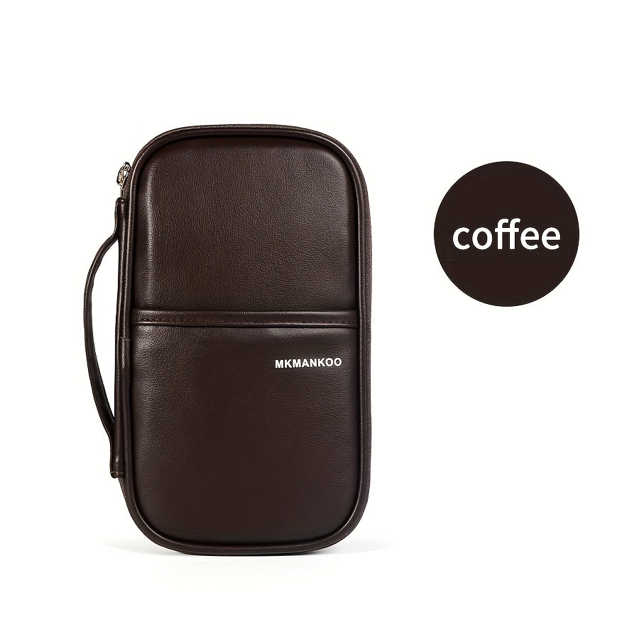 Portable Travel Airplane Bag, High-Quality Card Holder, Business Trip Passport Pouch, Multifunctional Cationic Document Storage Bag
