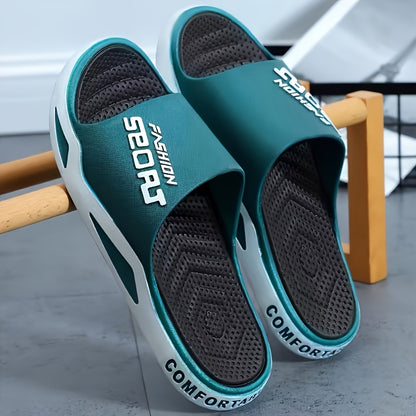 Trendy Oversized Flat Slippers, Lightweight Soft-Soled, for Home Bathroom and Indoor Use Outdoor Sports Comfortable Beach Outings