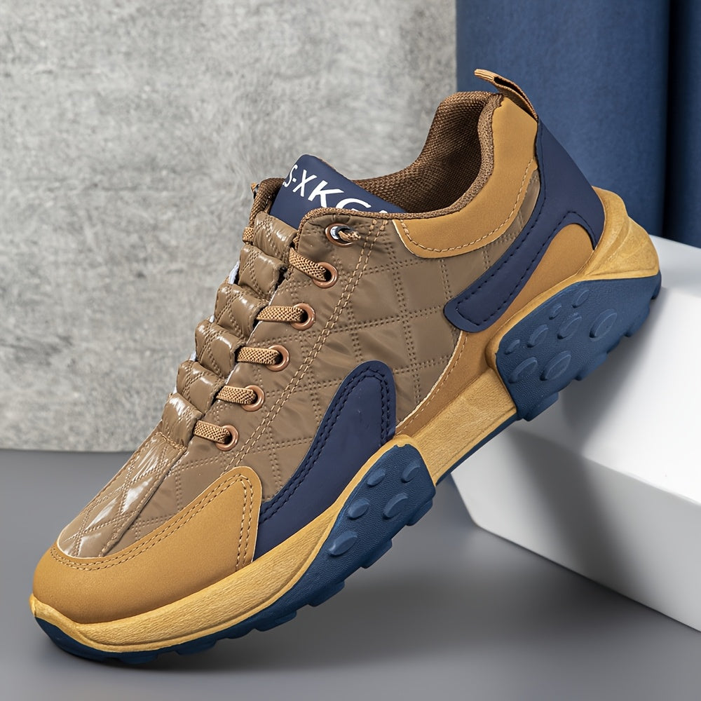 Men'S Thick-Soled Dad Shoes for Autumn And Winter, Korean Style, Comfortable Running Sneakers, Low-Top Fashionable Breathable Sports Shoes