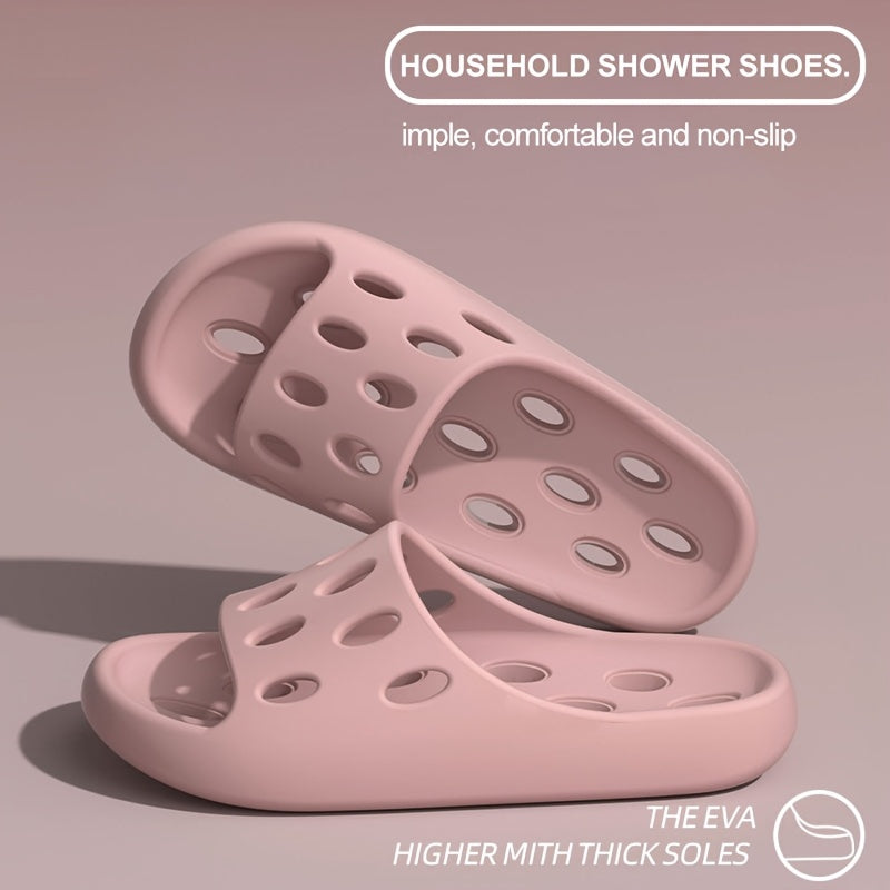 2024 New EVA Bathroom Leak-Proof Slippers for Indoor Use, Quick-Drying, Non-Slip, And Odor-Free Shower