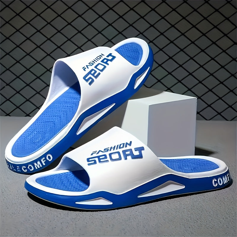 Trendy Oversized Flat Slippers, Lightweight Soft-Soled, for Home Bathroom and Indoor Use Outdoor Sports Comfortable Beach Outings