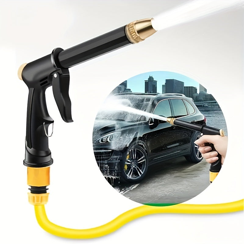 1pc of Portable High-Pressure Water Hose Nozzle Spray, Adjustable for Garden Use, Suitable for Washing And Cleaning Pets, Without Battery