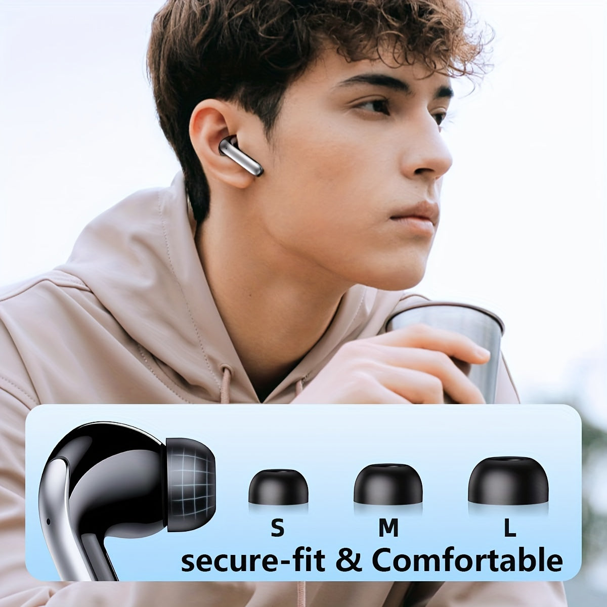 Wireless Earbuds with Wireless 5.4, Featuring 13MM Speakers, Extended Playback Time, And a Type-C Fast Charging Case. These Stereo In-Ear Headphones Are Compatible with Both for iphone And Android Devices, Suitable for Gaming, Business