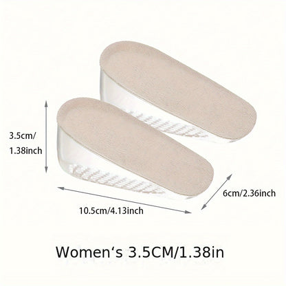 1pair Invisible Inner Raised Insole - Self-adhesive Soft Cushion for Men and Women