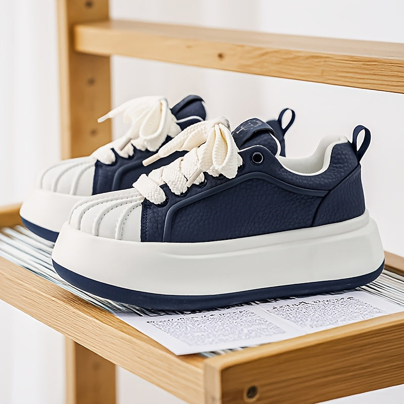New Men'S Thick-Soled Height-Increasing Comfortable Lightweight Versatile Shoes, Trendy And Minimalist Casual Sports Footwear